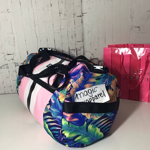VS PINK LIMITED EDITION TROPICAL DUFFLE BAG - Picture 5 of 6